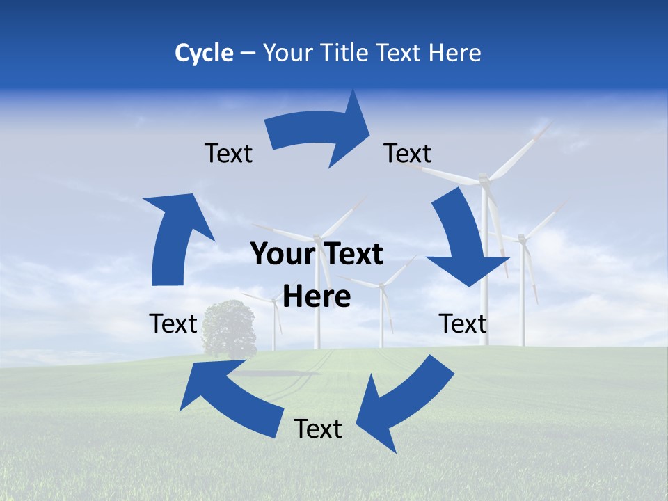 Propeller Electricity Electric PowerPoint Template