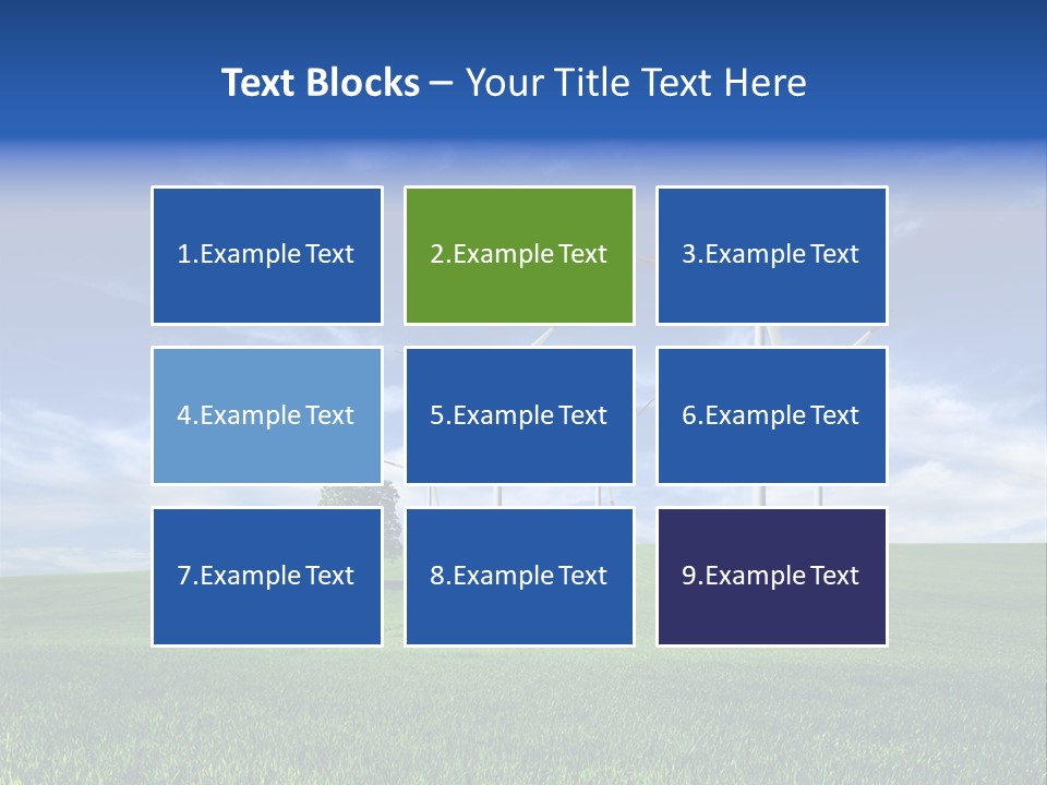 Propeller Electricity Electric PowerPoint Template