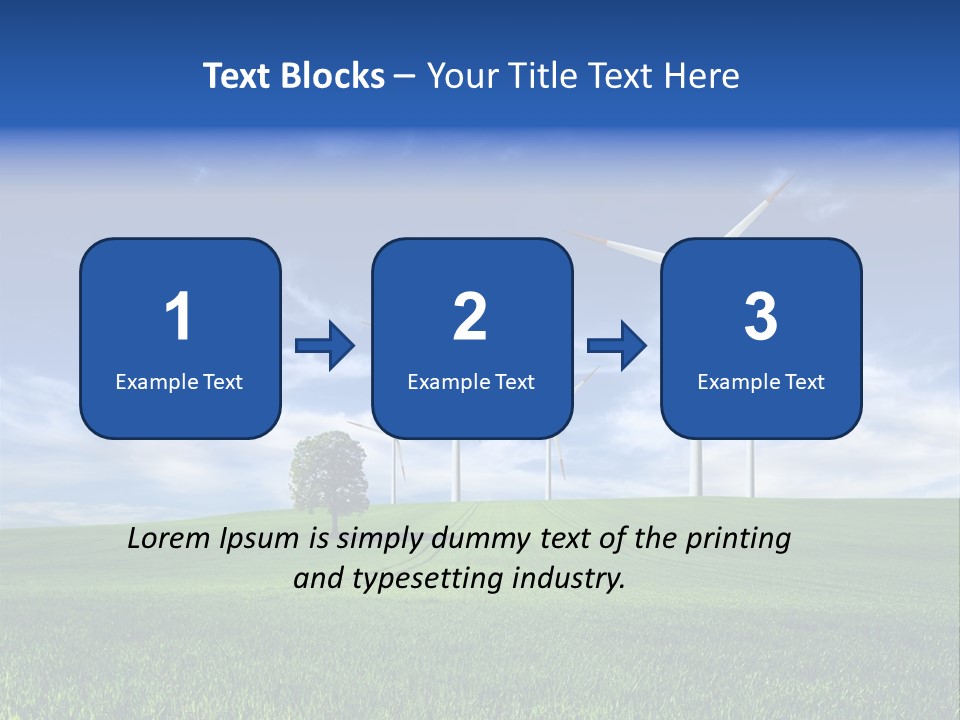 Propeller Electricity Electric PowerPoint Template