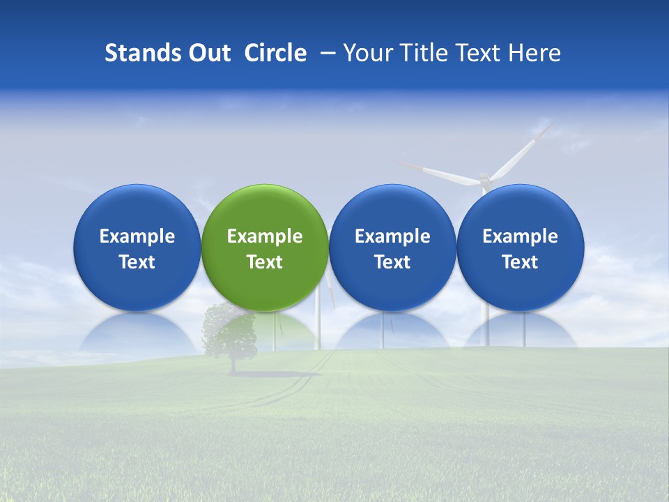 Propeller Electricity Electric PowerPoint Template