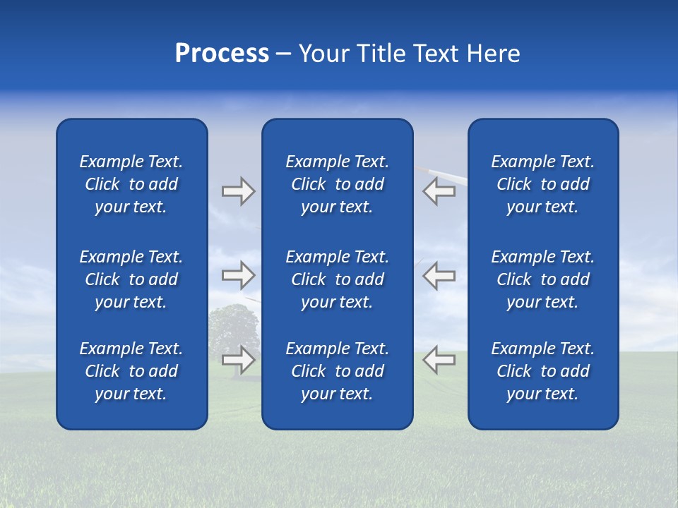 Propeller Electricity Electric PowerPoint Template