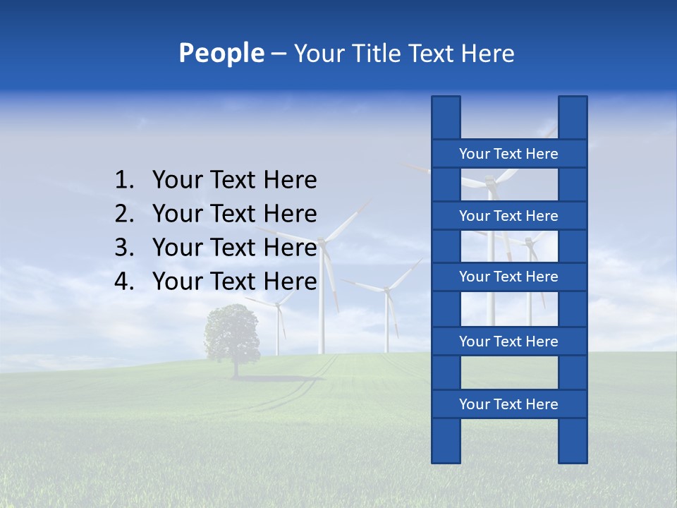 Propeller Electricity Electric PowerPoint Template