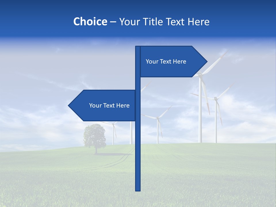 Propeller Electricity Electric PowerPoint Template