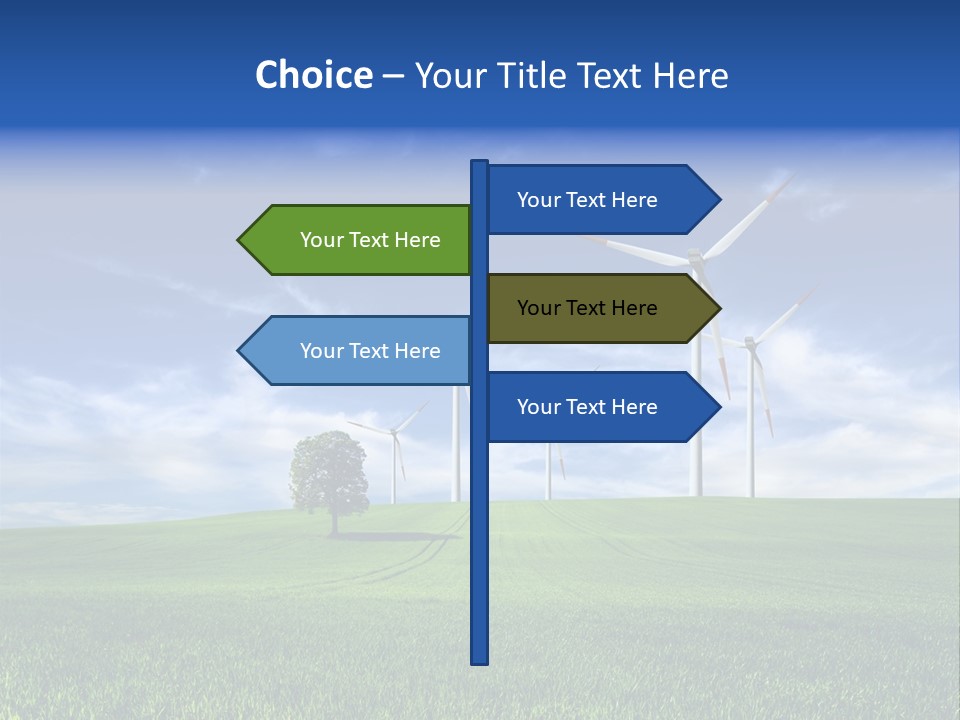 Propeller Electricity Electric PowerPoint Template