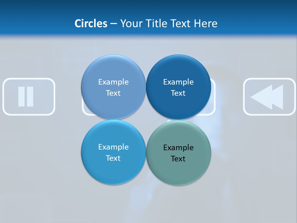 Touchscreen Symbol Tech PowerPoint Template