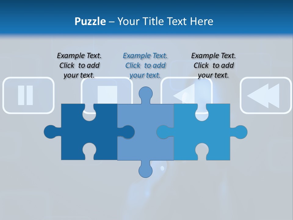 Touchscreen Symbol Tech PowerPoint Template