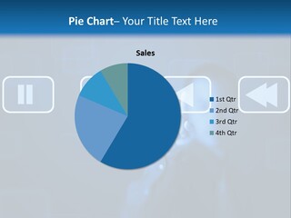 Touchscreen Symbol Tech PowerPoint Template