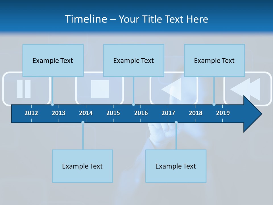 Touchscreen Symbol Tech PowerPoint Template