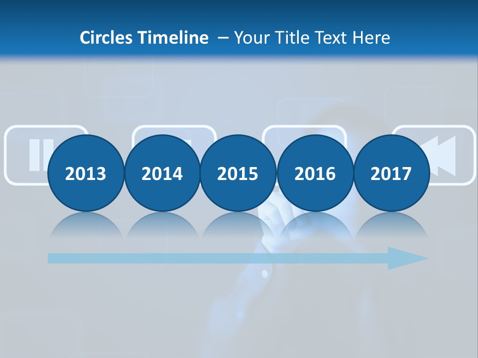 Touchscreen Symbol Tech PowerPoint Template