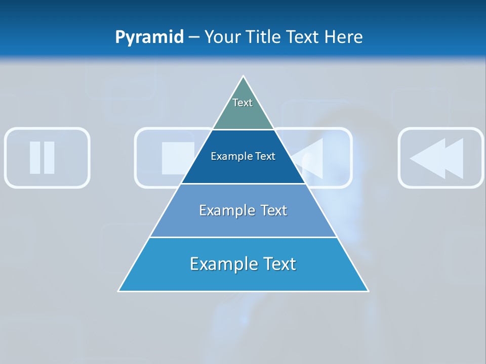 Touchscreen Symbol Tech PowerPoint Template