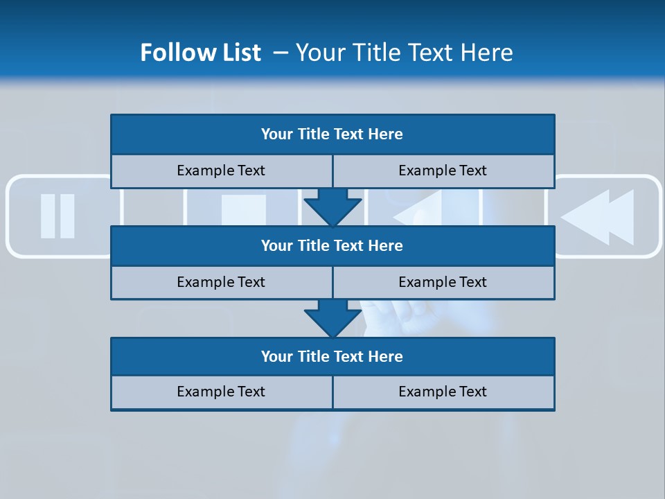Touchscreen Symbol Tech PowerPoint Template