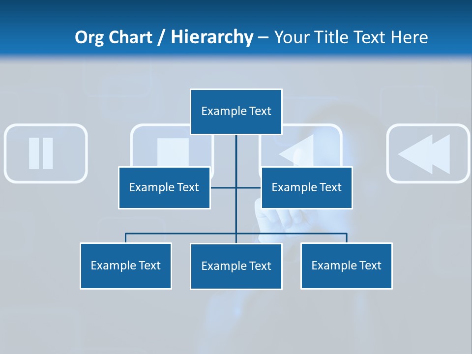 Touchscreen Symbol Tech PowerPoint Template