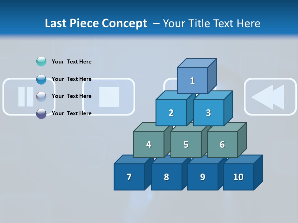 Touchscreen Symbol Tech PowerPoint Template
