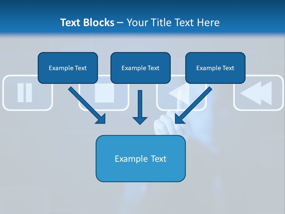 Touchscreen Symbol Tech PowerPoint Template