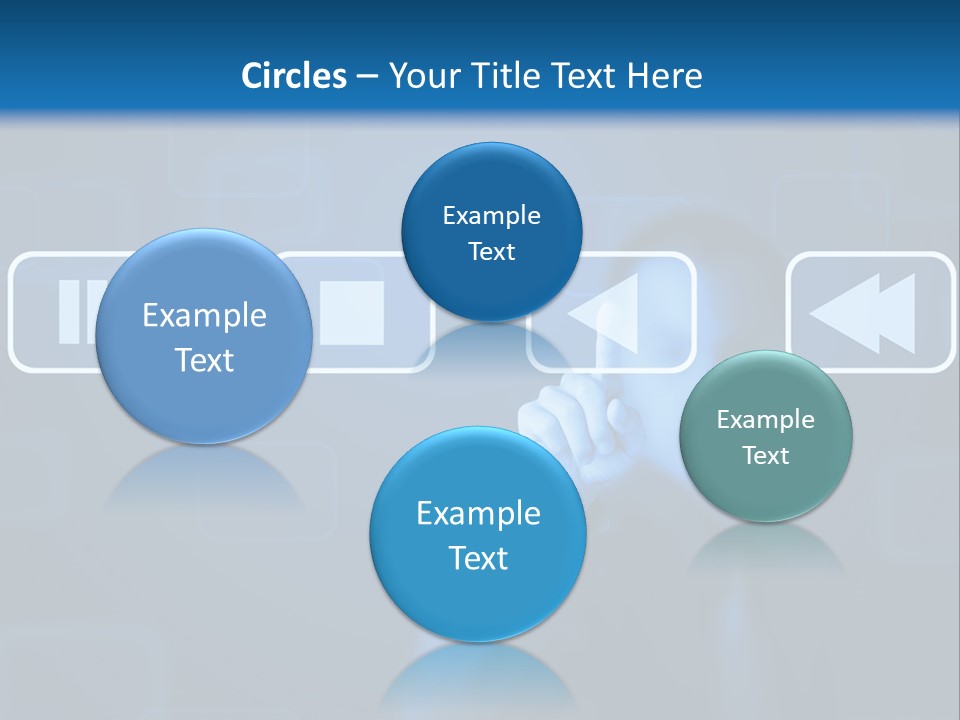 Touchscreen Symbol Tech PowerPoint Template