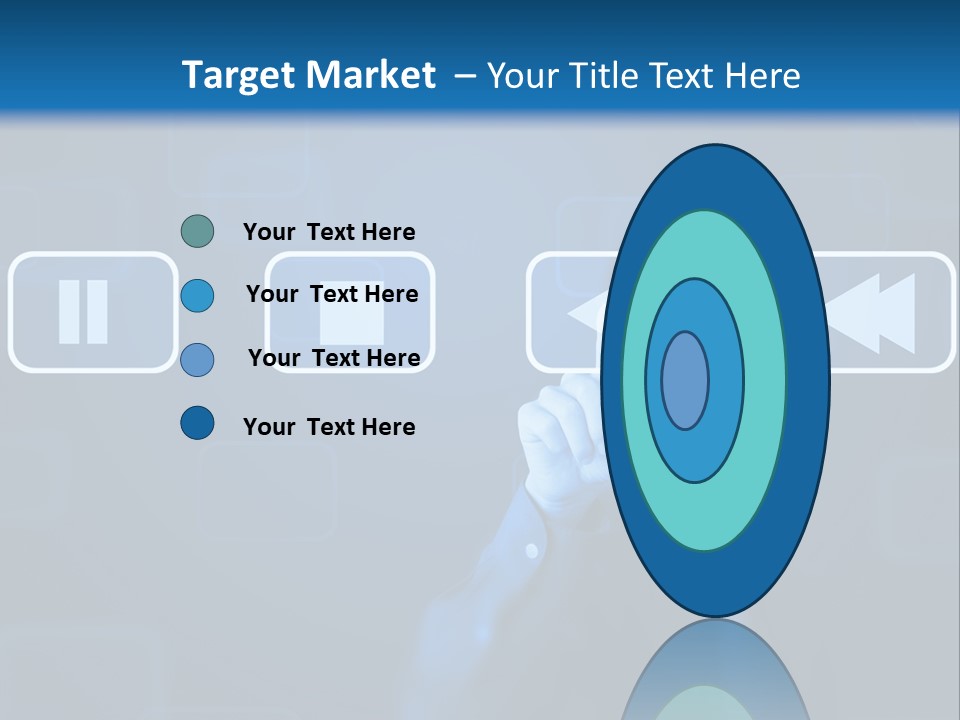 Touchscreen Symbol Tech PowerPoint Template