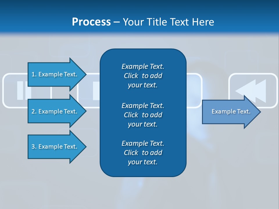 Touchscreen Symbol Tech PowerPoint Template