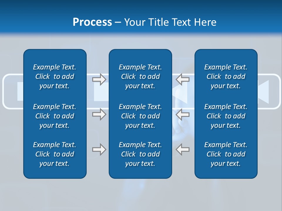Touchscreen Symbol Tech PowerPoint Template