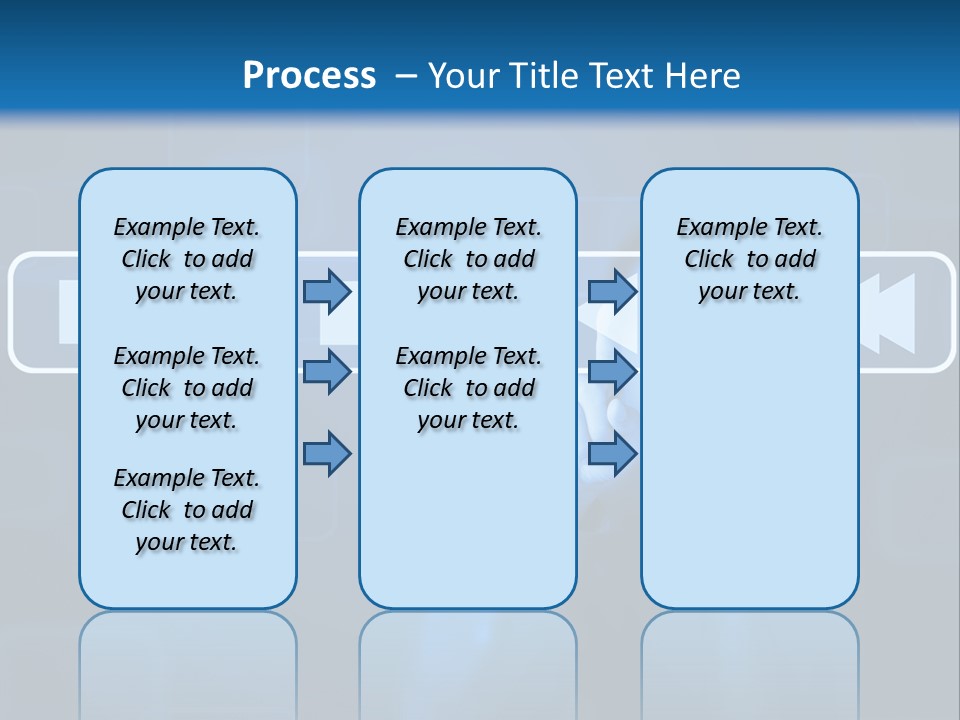 Touchscreen Symbol Tech PowerPoint Template