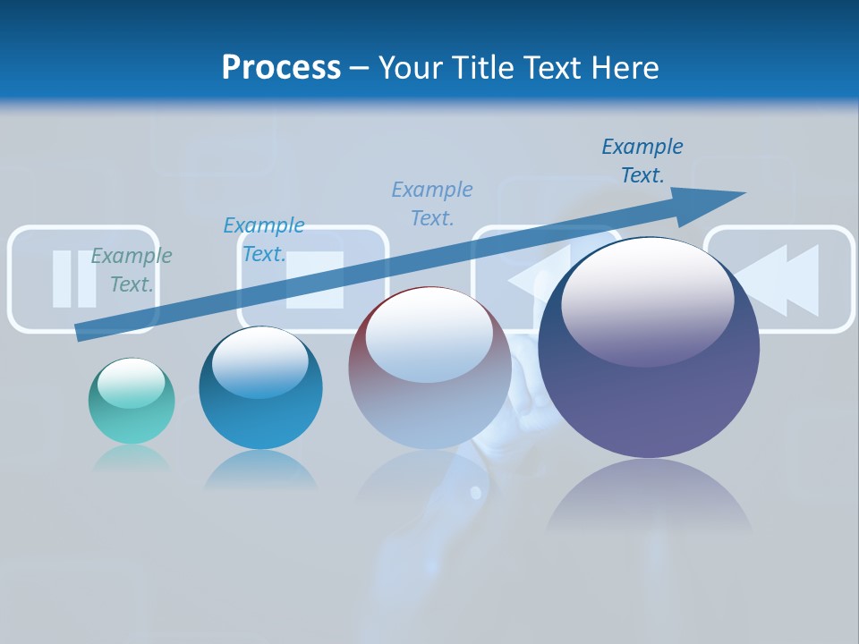 Touchscreen Symbol Tech PowerPoint Template