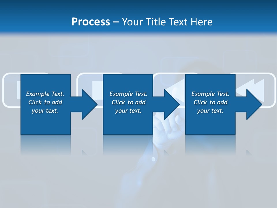 Touchscreen Symbol Tech PowerPoint Template
