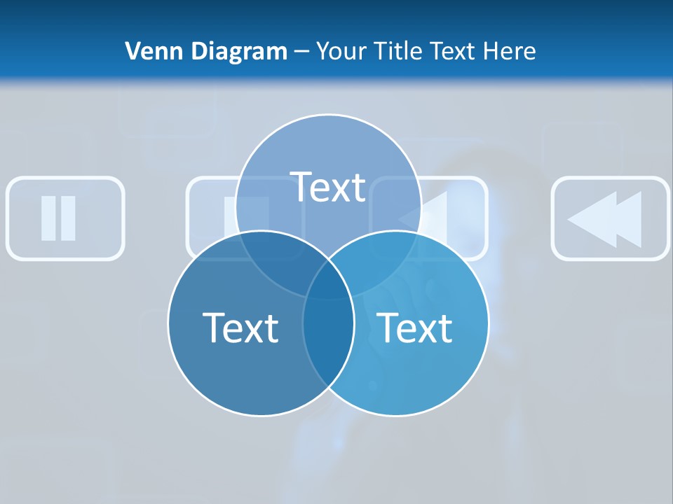 Touchscreen Symbol Tech PowerPoint Template