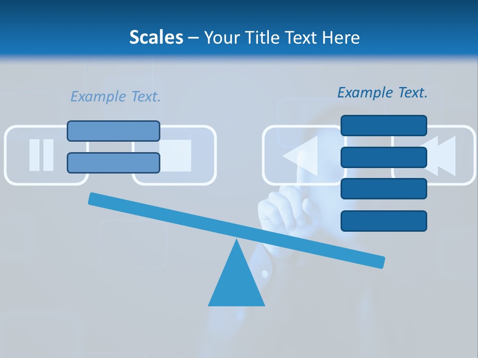 Touchscreen Symbol Tech PowerPoint Template