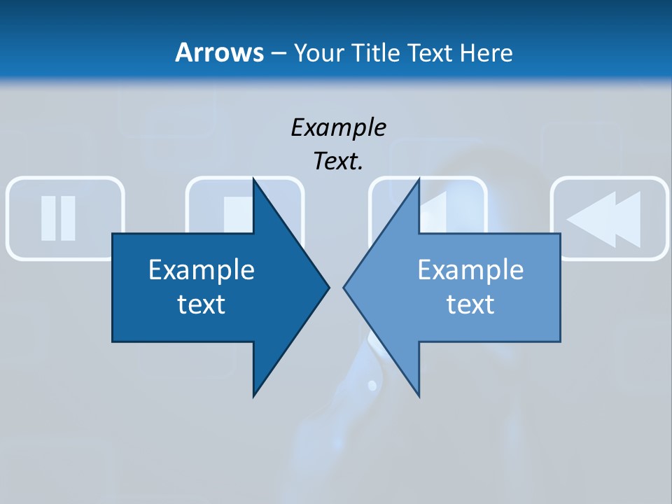Touchscreen Symbol Tech PowerPoint Template