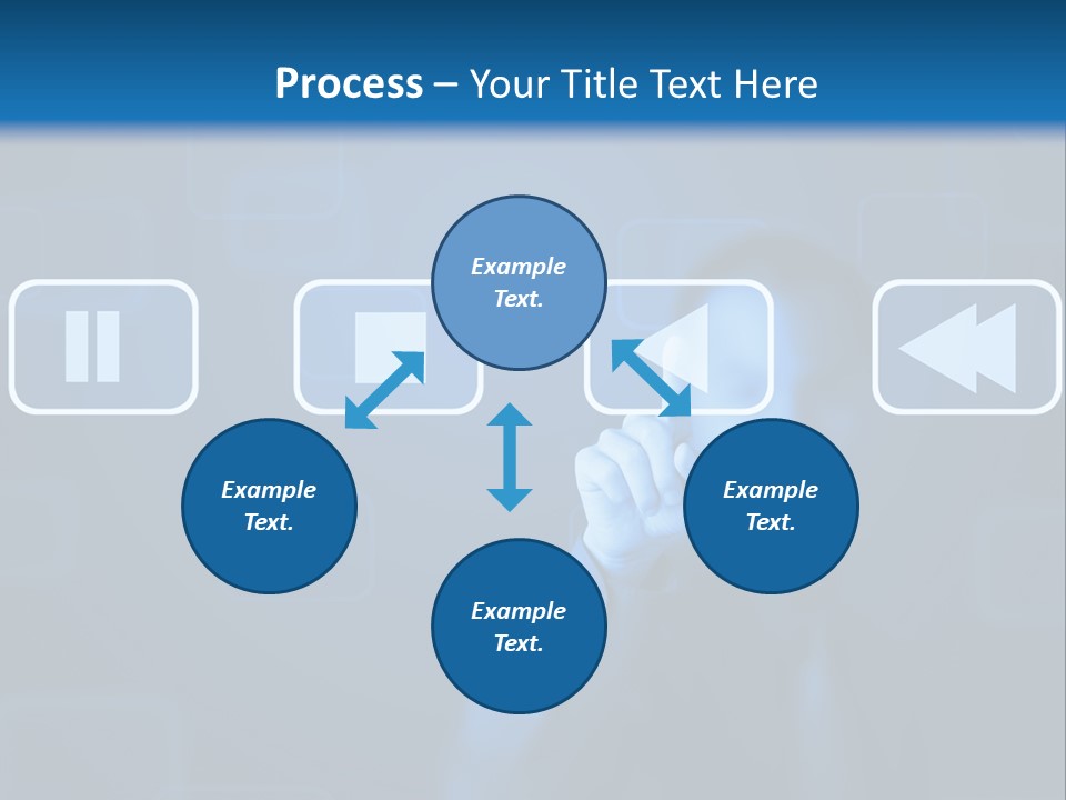 Touchscreen Symbol Tech PowerPoint Template
