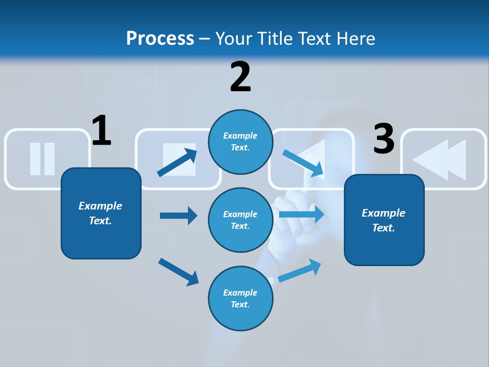 Touchscreen Symbol Tech PowerPoint Template