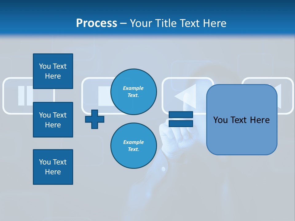 Touchscreen Symbol Tech PowerPoint Template