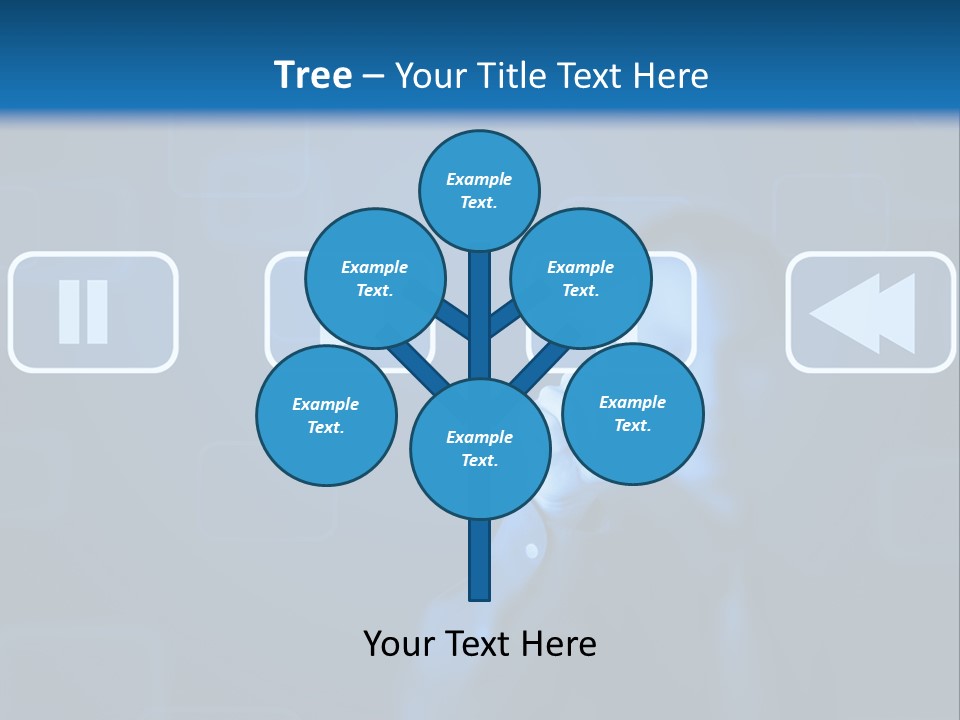 Touchscreen Symbol Tech PowerPoint Template