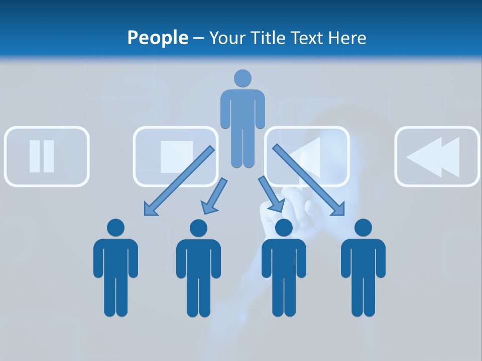 Touchscreen Symbol Tech PowerPoint Template