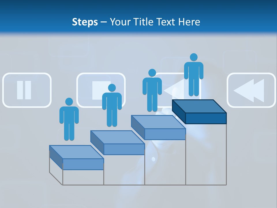 Touchscreen Symbol Tech PowerPoint Template