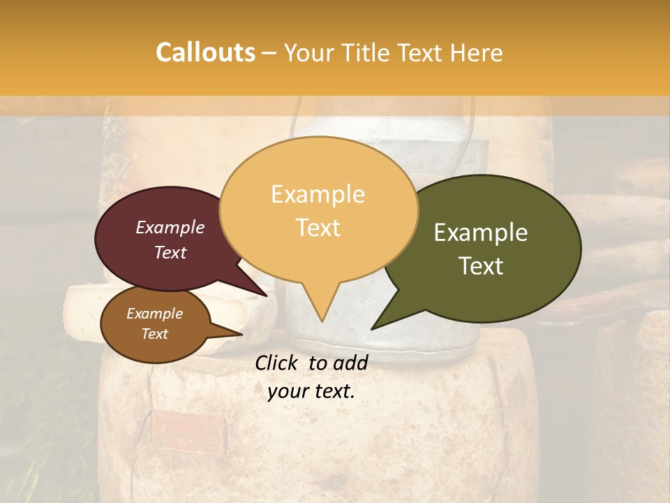 A Bunch Of Food Sitting On Top Of A Wooden Table PowerPoint Template