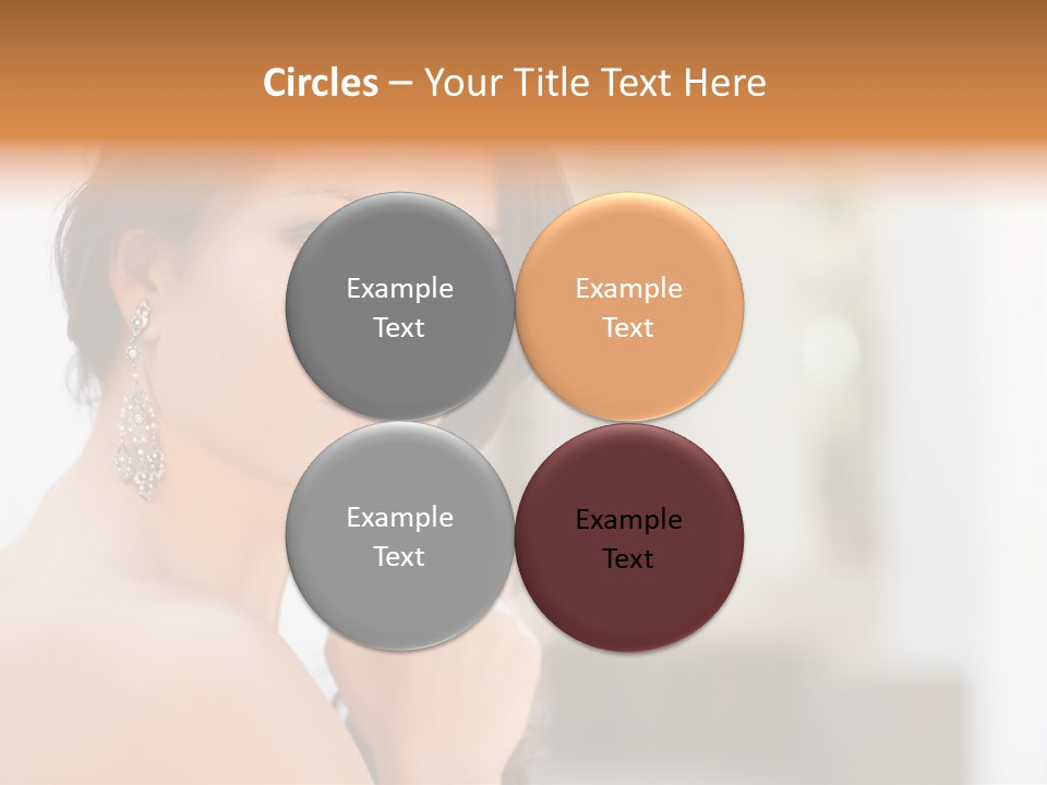 Glamour Female Hair PowerPoint Template