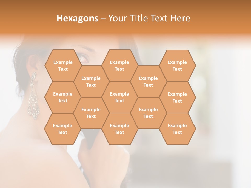 Glamour Female Hair PowerPoint Template