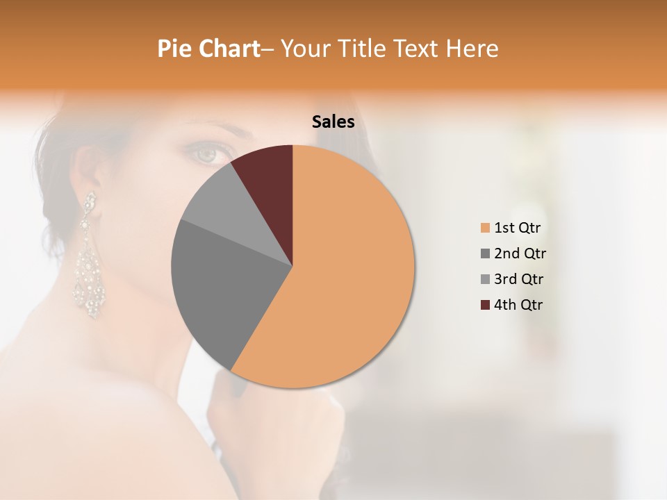 Glamour Female Hair PowerPoint Template