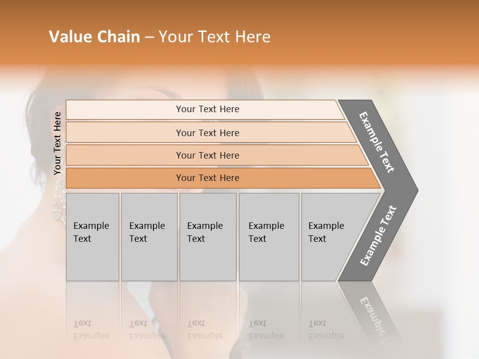 Glamour Female Hair PowerPoint Template