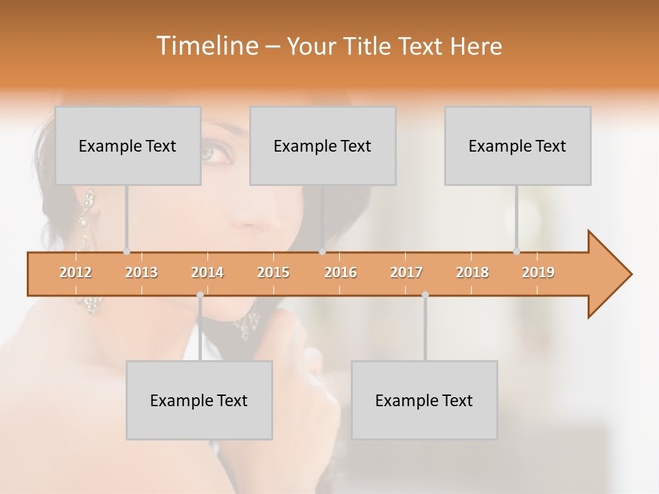 Glamour Female Hair PowerPoint Template