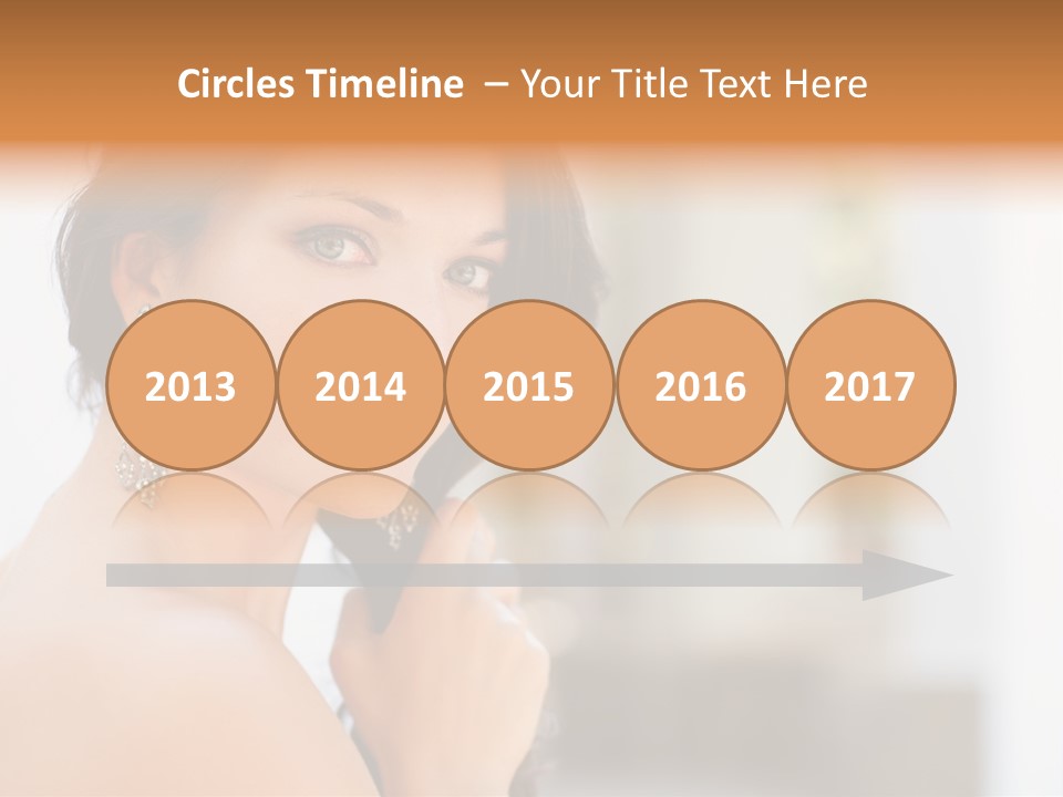 Glamour Female Hair PowerPoint Template