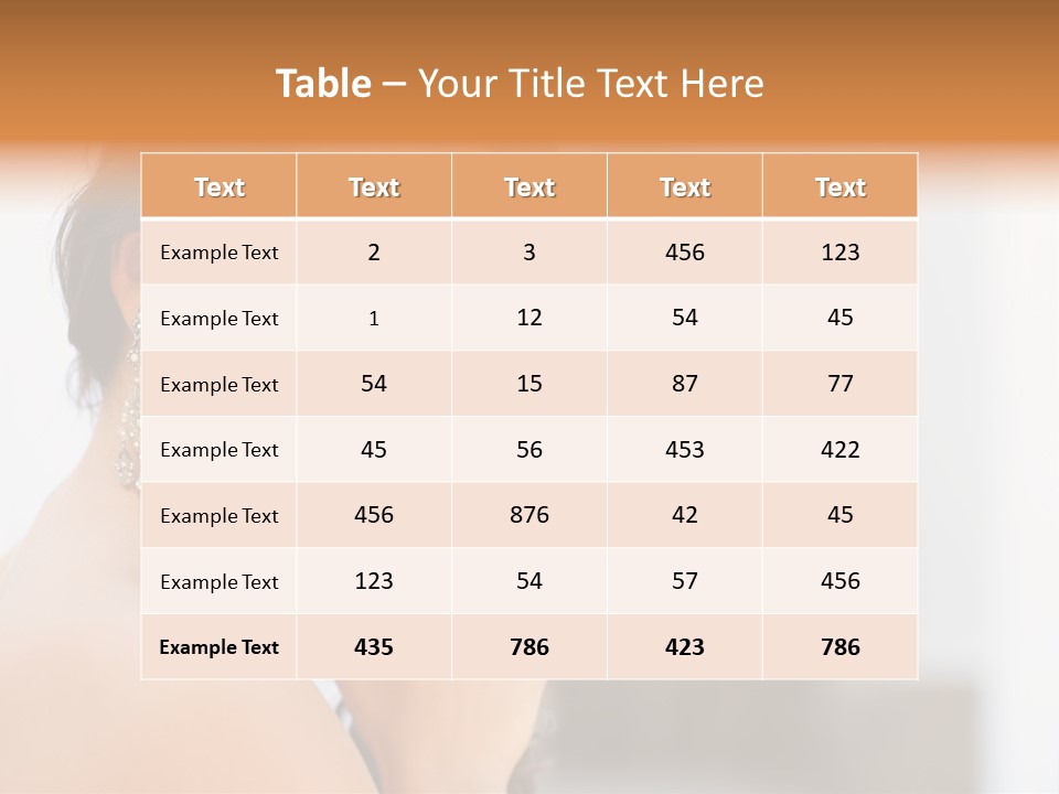 Glamour Female Hair PowerPoint Template