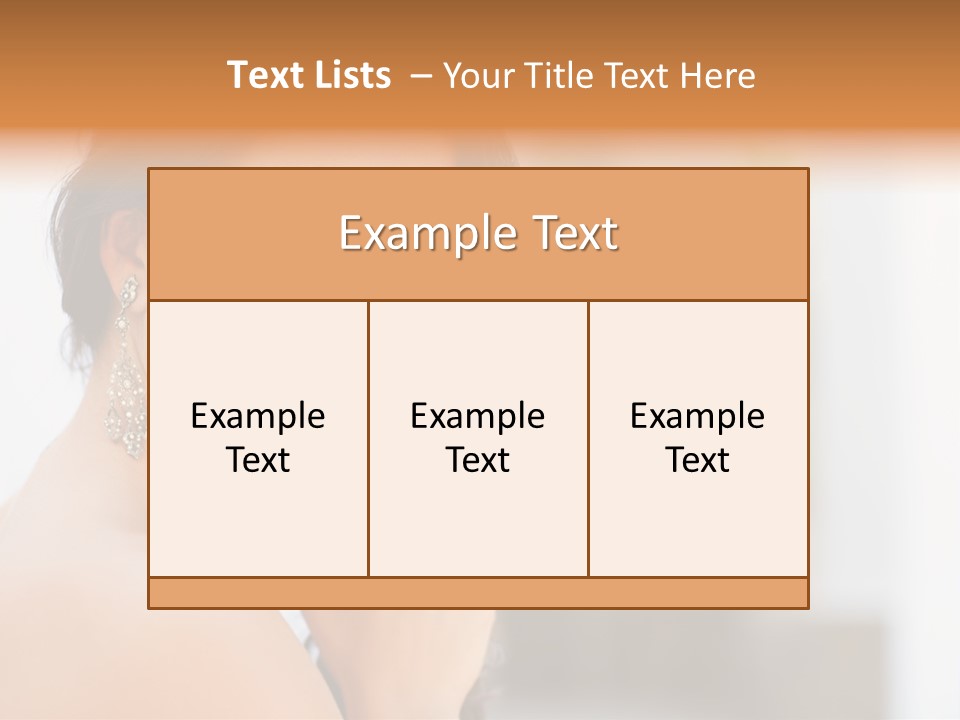 Glamour Female Hair PowerPoint Template