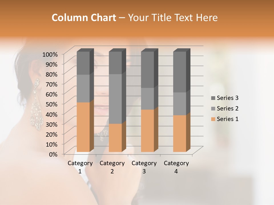 Glamour Female Hair PowerPoint Template