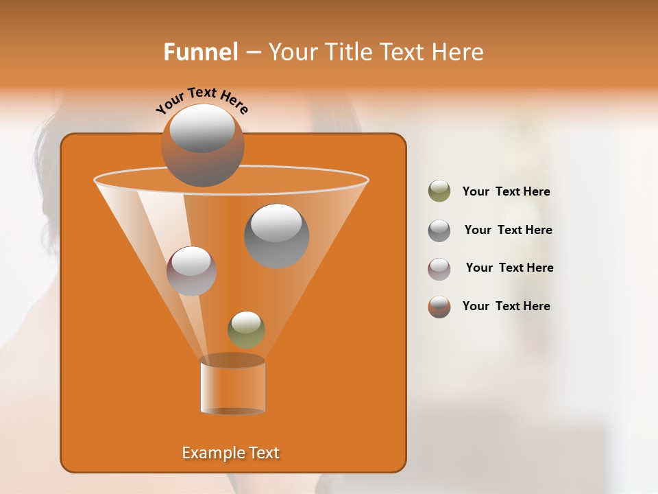 Glamour Female Hair PowerPoint Template