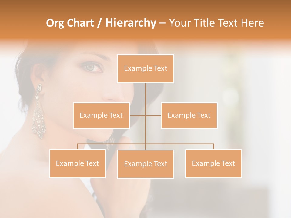 Glamour Female Hair PowerPoint Template