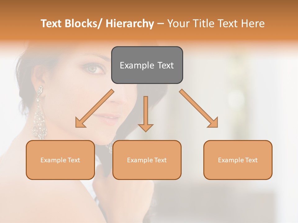 Glamour Female Hair PowerPoint Template