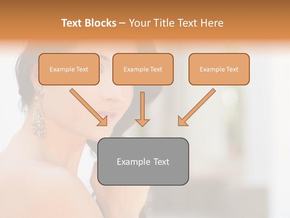 Glamour Female Hair PowerPoint Template