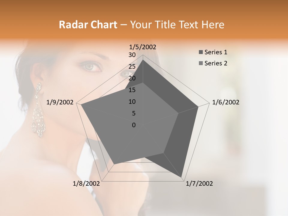 Glamour Female Hair PowerPoint Template