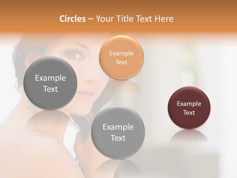 Glamour Female Hair PowerPoint Template